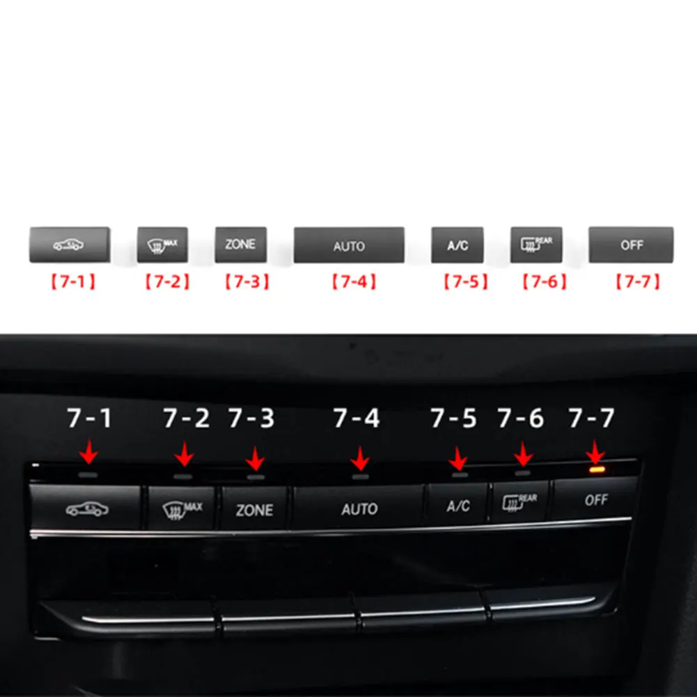

Enhance Dashboard Aesthetics W212 Control Button Car AC Control Easy Installation Design High Universality Fitment