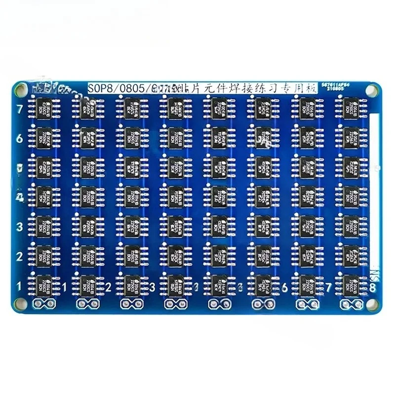 SMD Components, Soldering Practice Board SOP8 Chip STM Electronic Skills Training Kit 0603 TJ-56-555