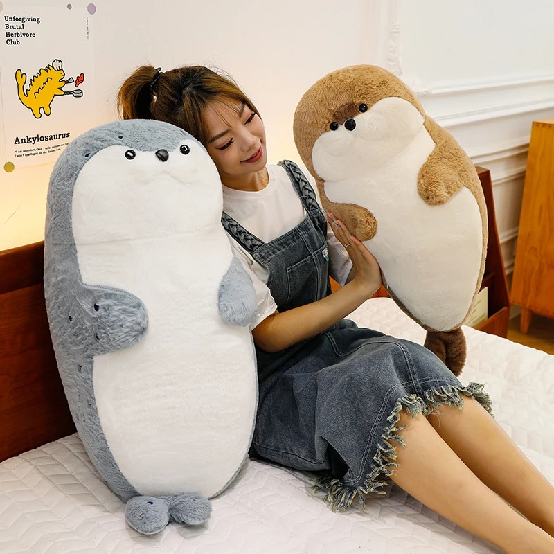 Cute Seal Plush Toy Ocean Animal Pillow Soft Baby Soothing Doll For Girls Gift Comfortable Sleeping Cushion Stuffed Animal