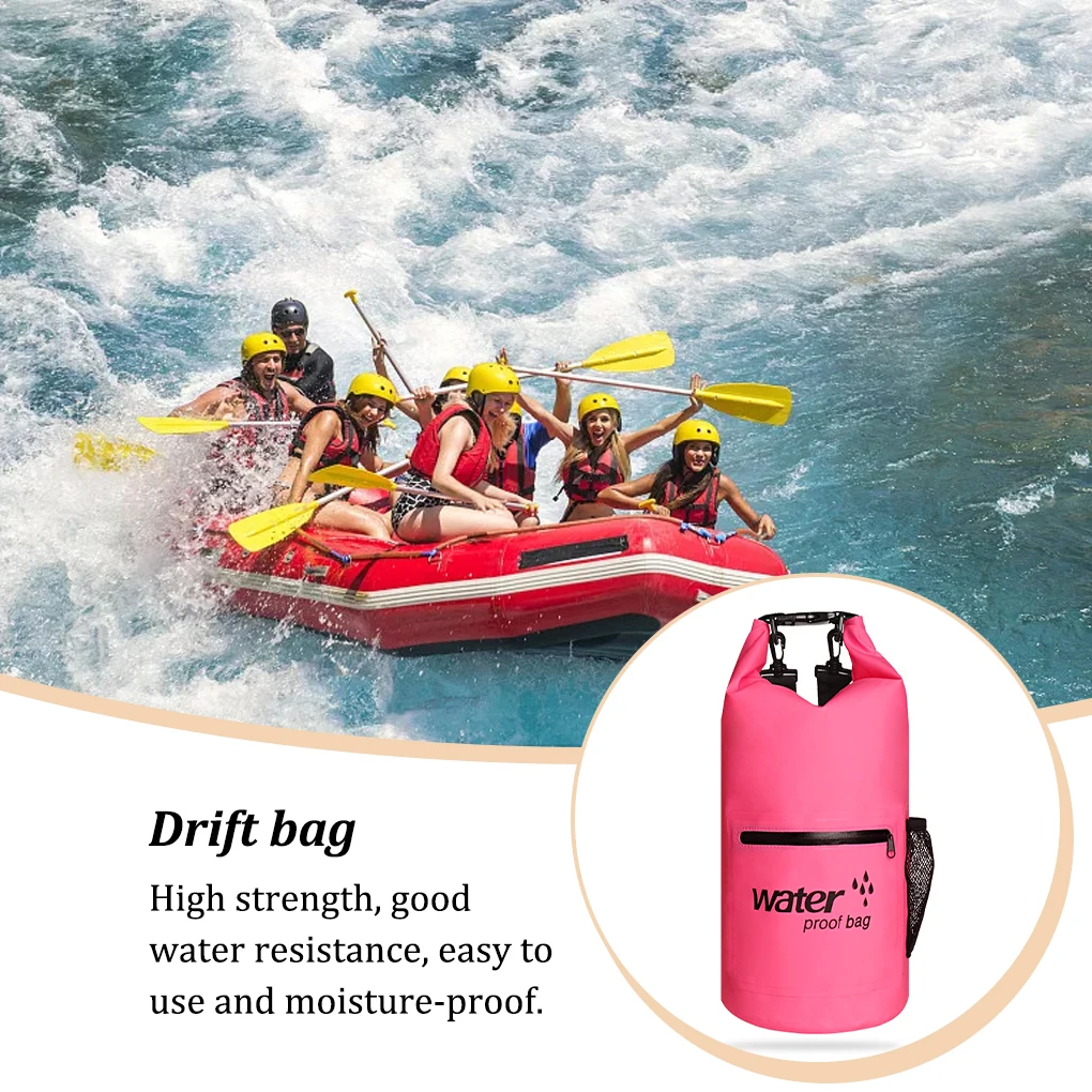 10L Waterproof Dry Bag Sack Portable Water Sports Diving Rafting Drifting Swimming Kayaking Zipper Pouch Organizing
