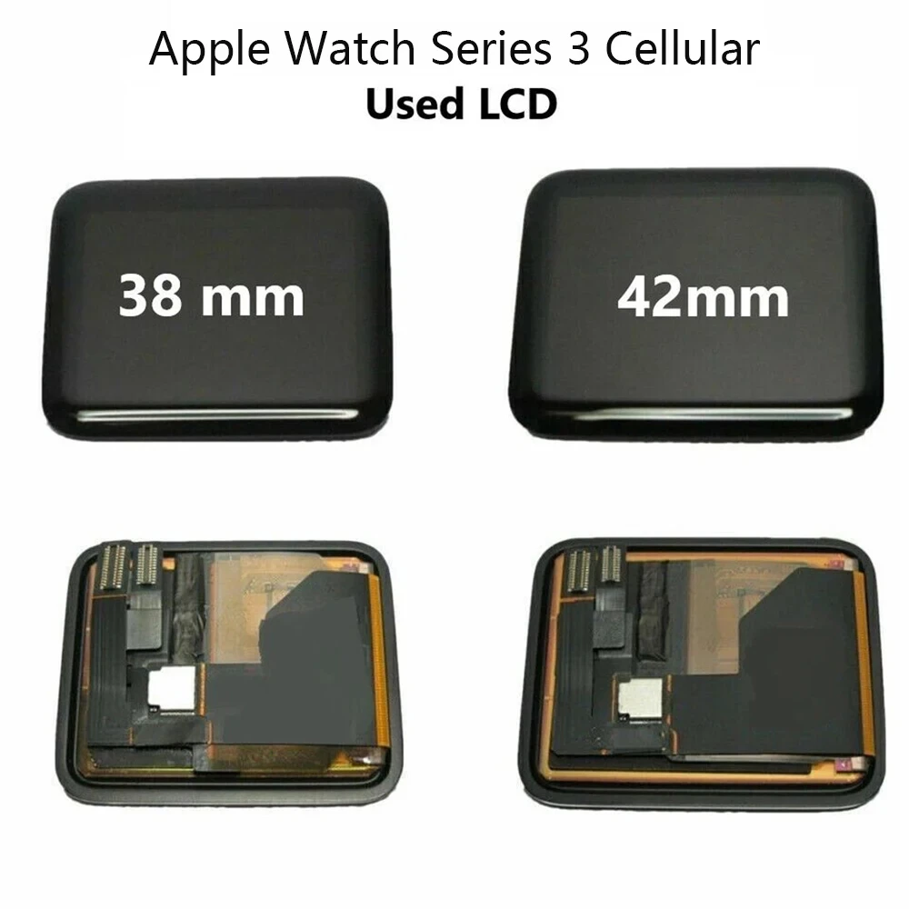 Better For Apple Watch Series 3 Cellular LCD Display Touch Digitizer Assembly For iWatch S3 GPS LCD 38MM 42MM Parts For iphone