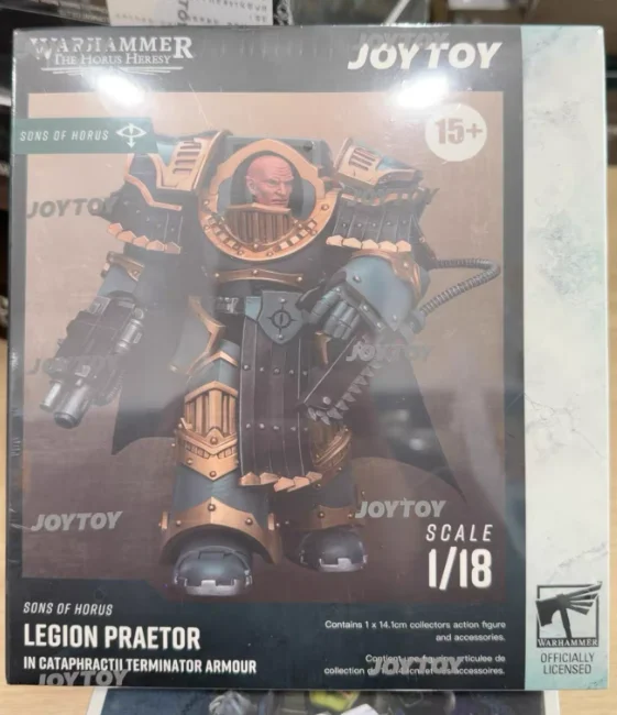 

【SF】Фигурка JOYTOYS Warhammer 40K 1/18 — Праэтор Легиона Сыновьев Хоруса в доспехах Катафрактии-Терминатора, модель-игрушка