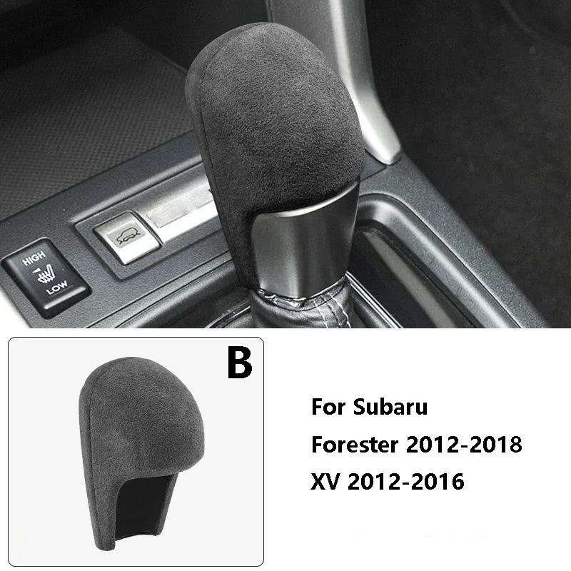 Auto Versnellingspook Pookknop Cover Suède Handvat Protector Onderdelen Trim Voor Subaru WRX XV Forester Outback Auto Accessoires Auto