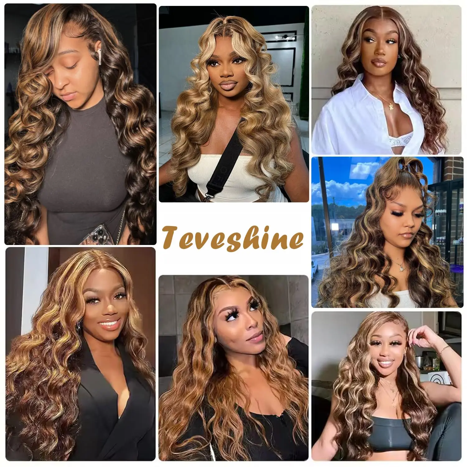 Bundel Rambut Manusia Ombre dengan Penutup Bundel Gelombang Dalam Longgar 4X4 HD Penutup Renda 22 24 26 + 18 Inci Sorot Coklat Pakan Ganda