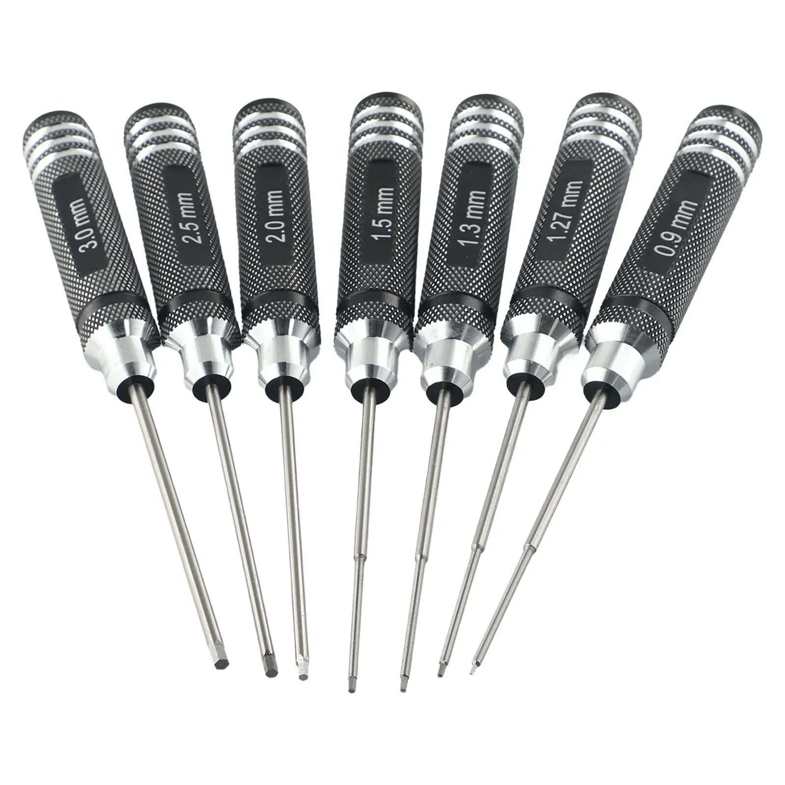 7/4Pcs 173mm HSS Hexagon Wrench Screwdrivers Tools 0.9-3.0mm For RC Model Screw Driver Hex Screw Driver For RC Helicopter ﻿