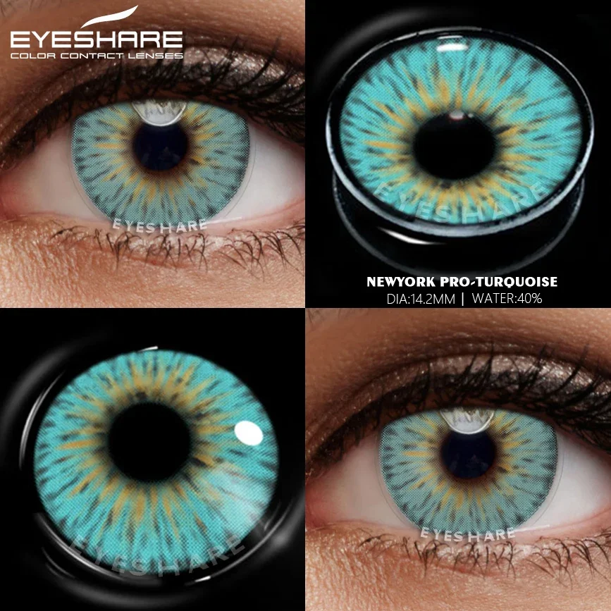 EYESHARE Color Contact Lens New York Colored Contact Lenses for Eyes Yearly Use Cosplay Contact Lens Eye Cosmetic  Lens Makeup