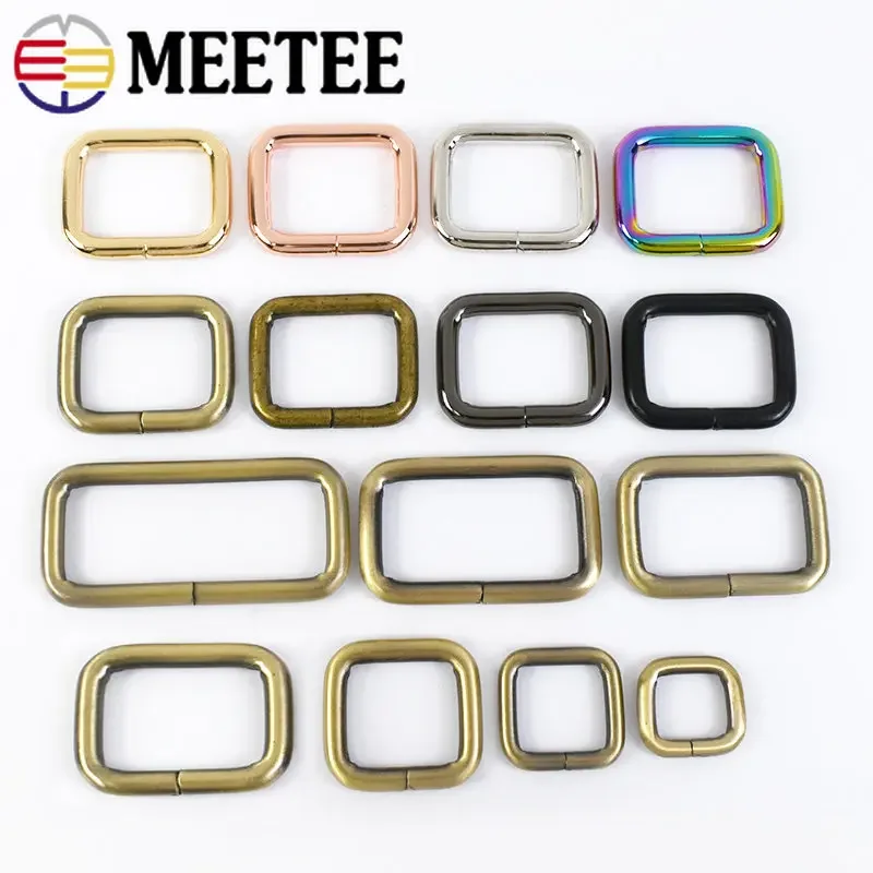 20Pcs 13mm-50mm Metal Ring Buckles For Belt Bag Strap Rings Loop Webbing Pet Dog Collar Clasp Hook DIY Hardware Accessories