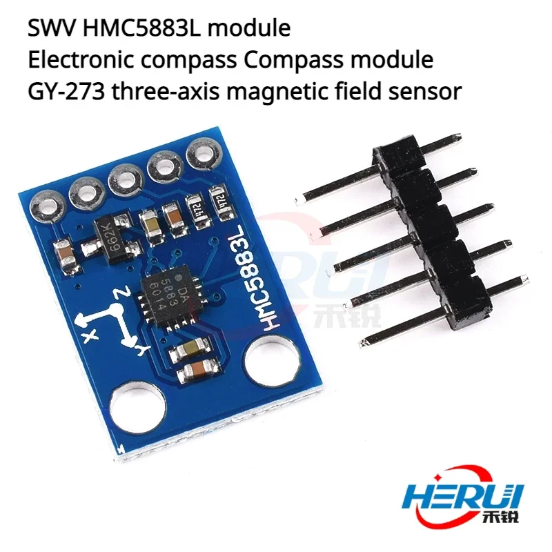 HMC5883L module Electronic compass Compass module GY-273 three-axis magnetic field sensor power supply