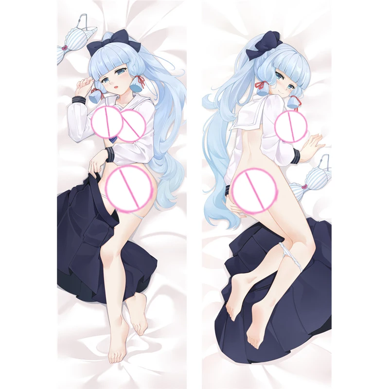 

Dakimakura Anime Kamisato Ayaka Double-sided Pillow Cover Print Life-size body pillows cover Adult pillowcase 2024