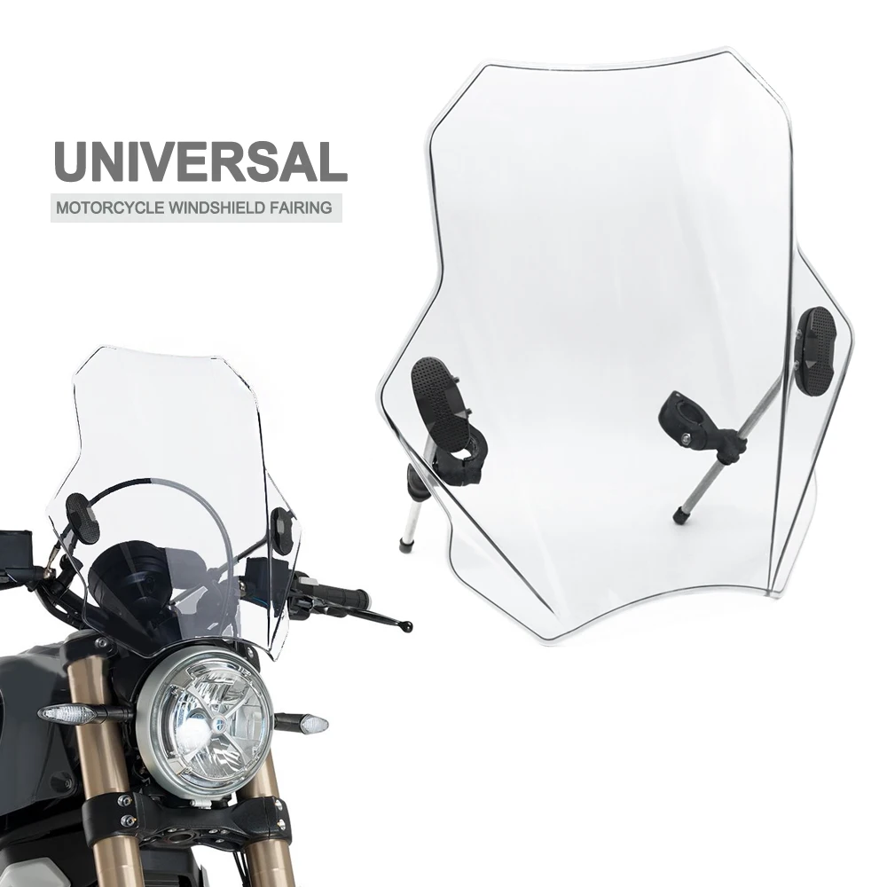 Universal Motorcycle Windscreen Windshield Covers  Deflector For Moto Guzzi V85TT V9 Roamer / Bobber / V85 TT / V7 Stone  2022