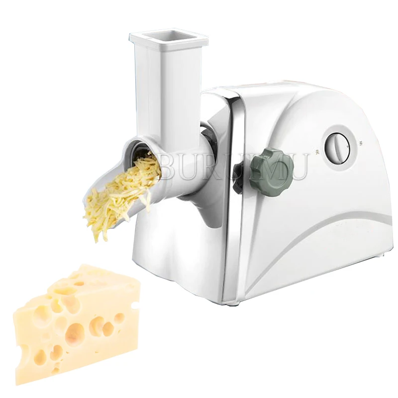 Cheese Slicer 220V Electric Commercial Automatic Shredder Cheese Grater Household Cheese Slicing Vegetable Shredding Machine