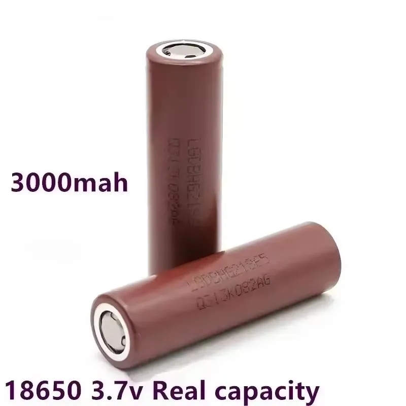 

LG HG2 18650 Battery 3000mAh 3.7V 20A Discharge High Power Rechargeable Li-ion Battery for Vape Flashlight Long-Lasting Energy