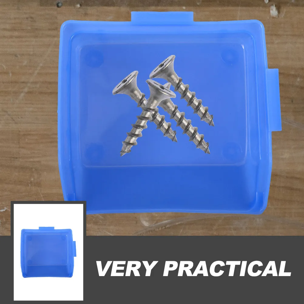 8Pcs Plastic Parts Box Heavy Duty Stackable Storage Bin for Tools Hardware Components Home Garage Workshop Maintenance