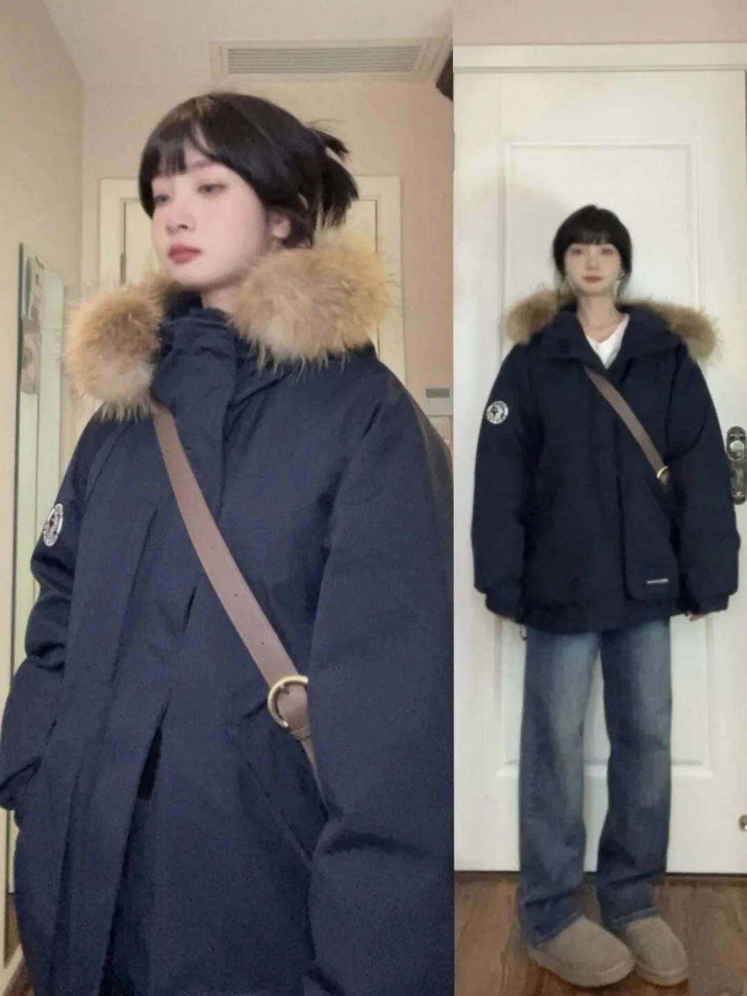 Thiened American Workwear Sle Parka da donna in cotone Jaet Inverno Nuovo arrivo Coppia calda Cappotto con collo in pelliccia grande