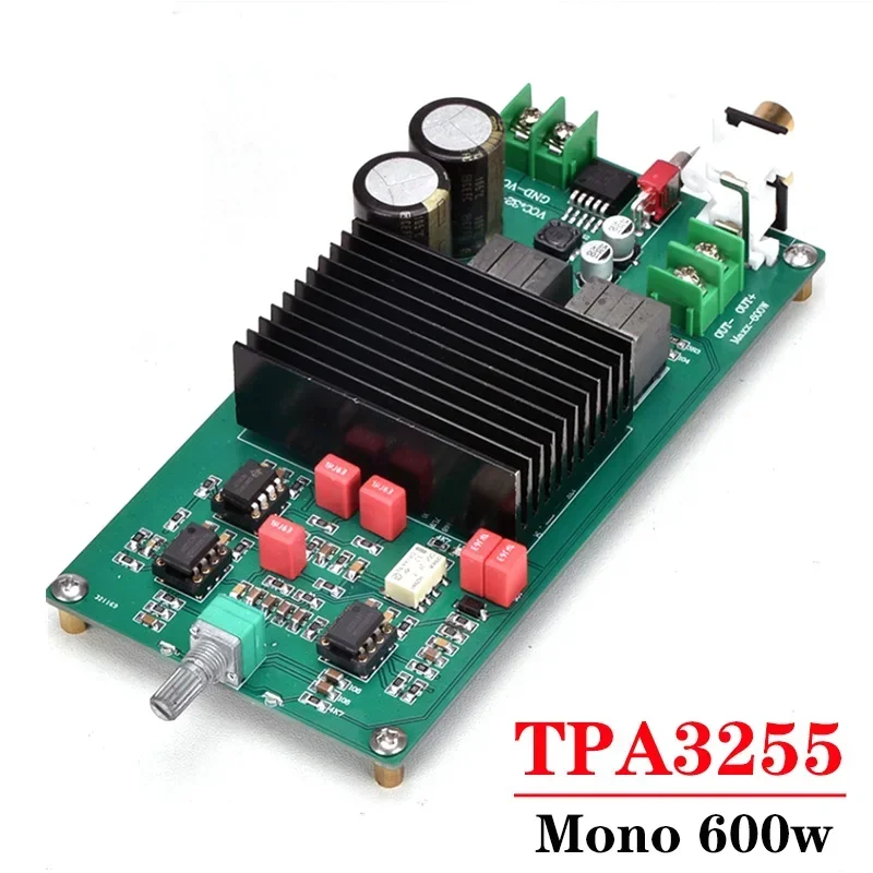 

600w TPA3255 Mono Power Amplifier Board High Power Subwoofer Amp Full Frequency HIFI Digital Class D Audio Amplifier Board