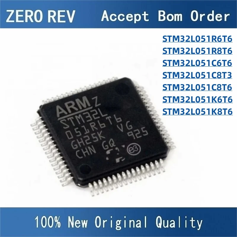 

100% New STM32L051R6T6 STM32L051R8T6 LQFP64 STM32L051C6T6 STM32L051C8T3 STM32L051C8T6 LQFP48 STM32L051K6T6 STM32L051K8T6 LQFP32