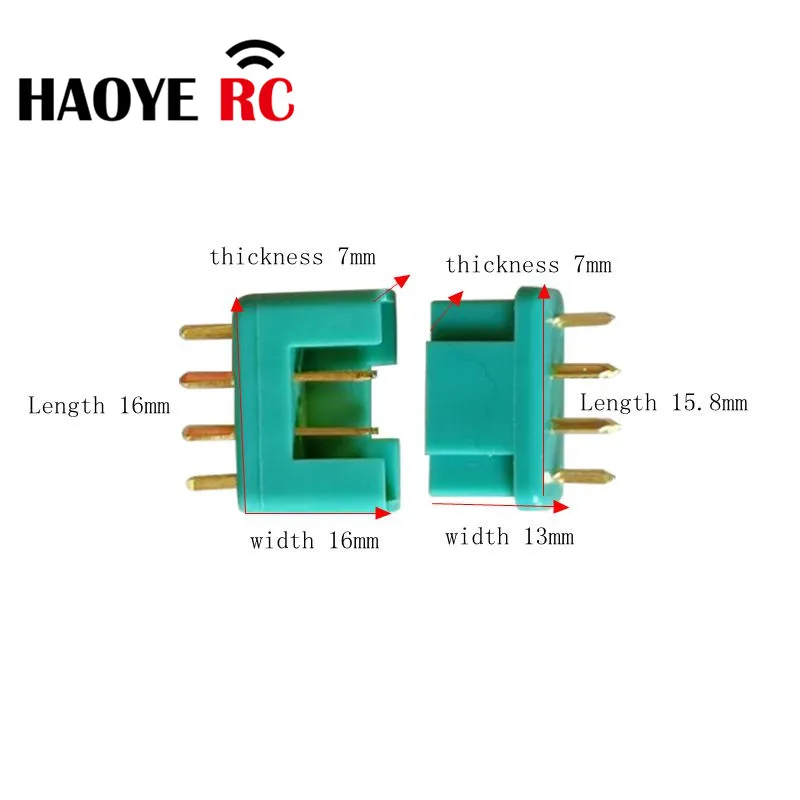 Haoye 5 Pairs MPX Connector 6 Pin Multiplex Plug Gold Plated Pin 30Amp Male Female Connector For RC Aircraft Accessories