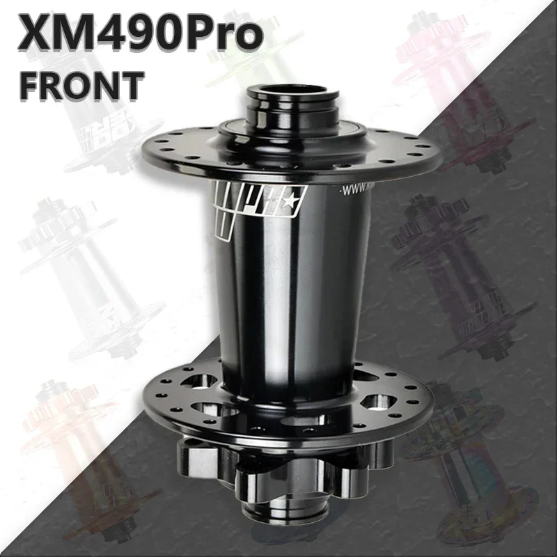 Koozer XM490pro Front MTB Bicycle Hub Noisy Cube 5x100mm QR 9x100mm TA 15x100mm THRU 24 28 32 36 Holes 6 Pawl Bike Parts Hubs