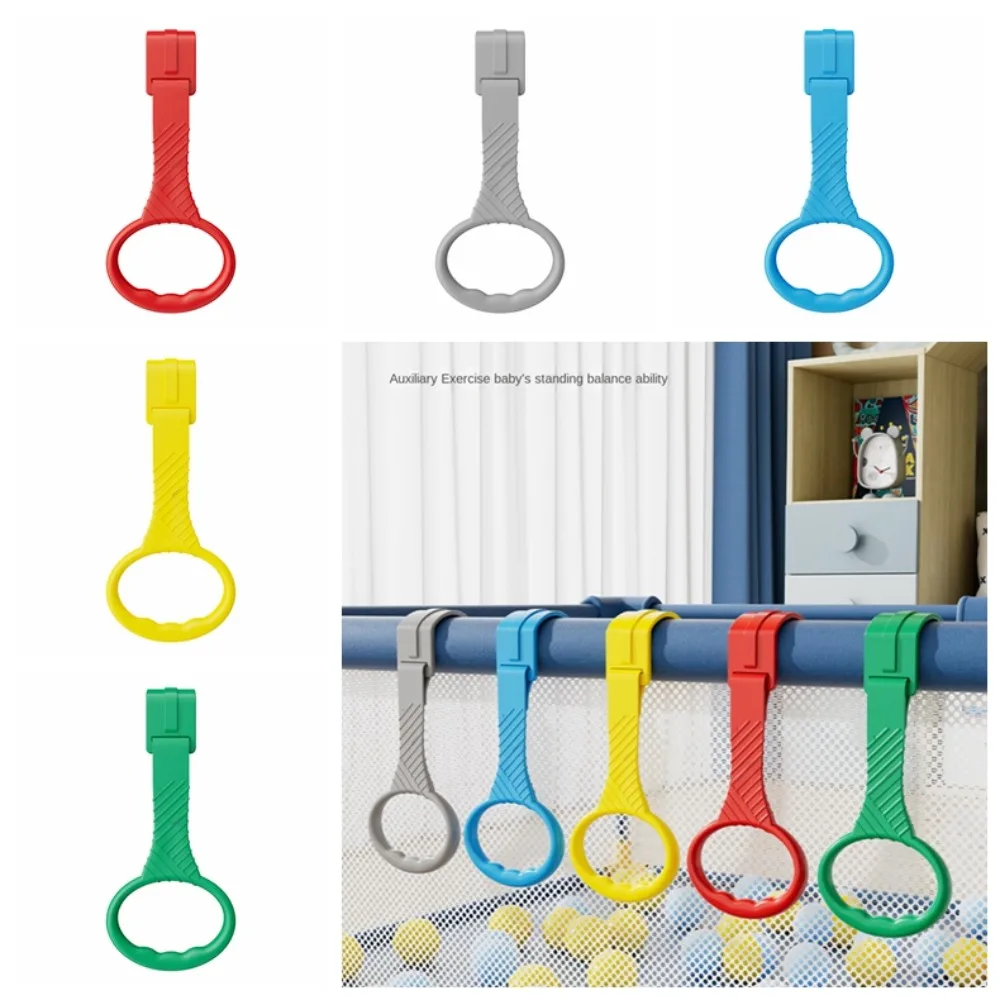 

Nursery Rings Pull Up Rings for Babys Training Tool Learning Standing Baby Crib Pull Up Rings Colorful Plastic
