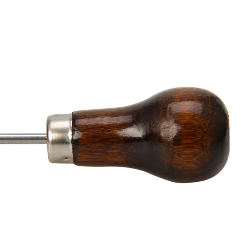 Gourd Awl เครื่องมือมือถือ เย็บหนัง Craft อุปกรณ์เสริมสำหรับ Father'Day พ่อ DIY สนุกหนังเครื่องมือ
