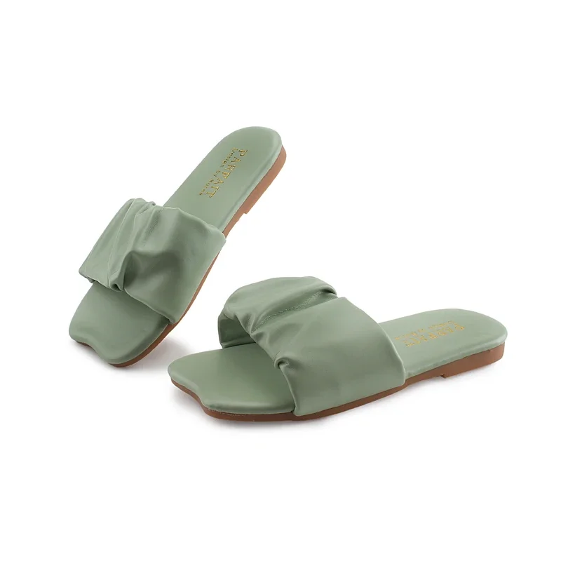 Mädchen Sandalen Rutschen Kinder Sommer Strand Sandalen Plissee Rüschen Prinzessin Süße Kinder Hausschuhe für Bad Schwimmen Indoor Outdoor Neue