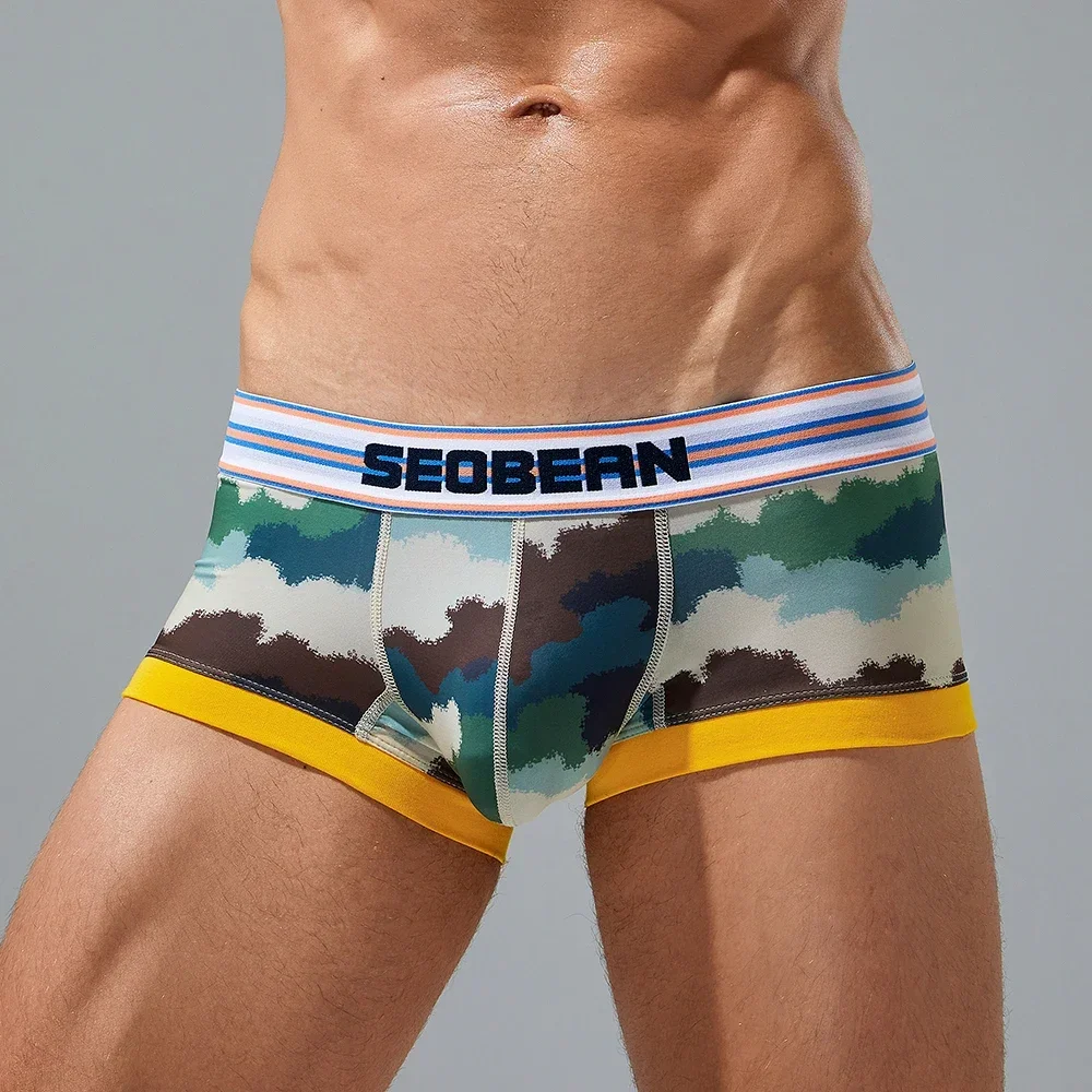 Seobean-camouflage sexy boxer underwear for men