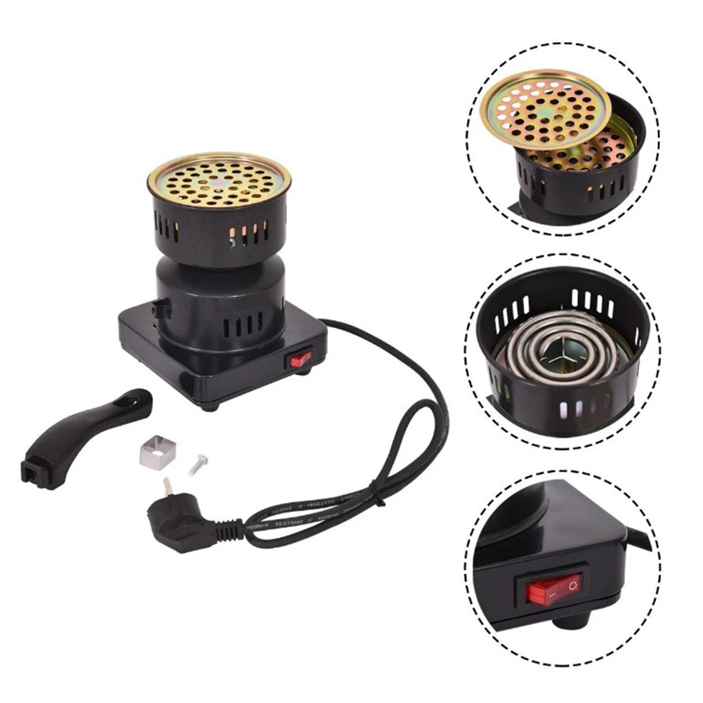 600 واط موقد كهربائي الفحم الموقد سخان الفحم الشيشة الشيشة التدفئة الفحم أخف موقد للمحمولة انفصال شواء أداة الحفلات #3