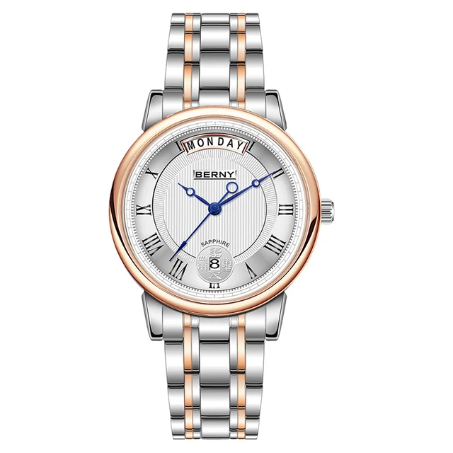 Berny Women Japan Quartz Watch Ladies Classic Sapphire Crystal Waterproof Wristwatch Female Gift Montre Femme Quartz Wristwatches AliExpress