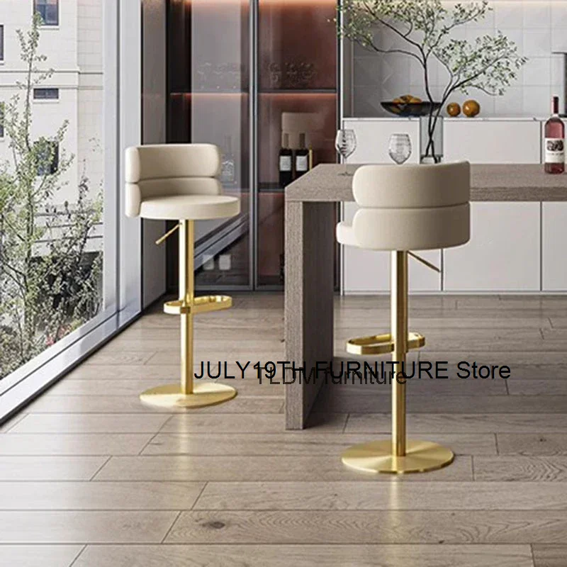 Lounge Modern Bar Chairs Metal High Bedroom Living Room Women Bar Stools Modern White Silla Alta Para Barra House Accessories