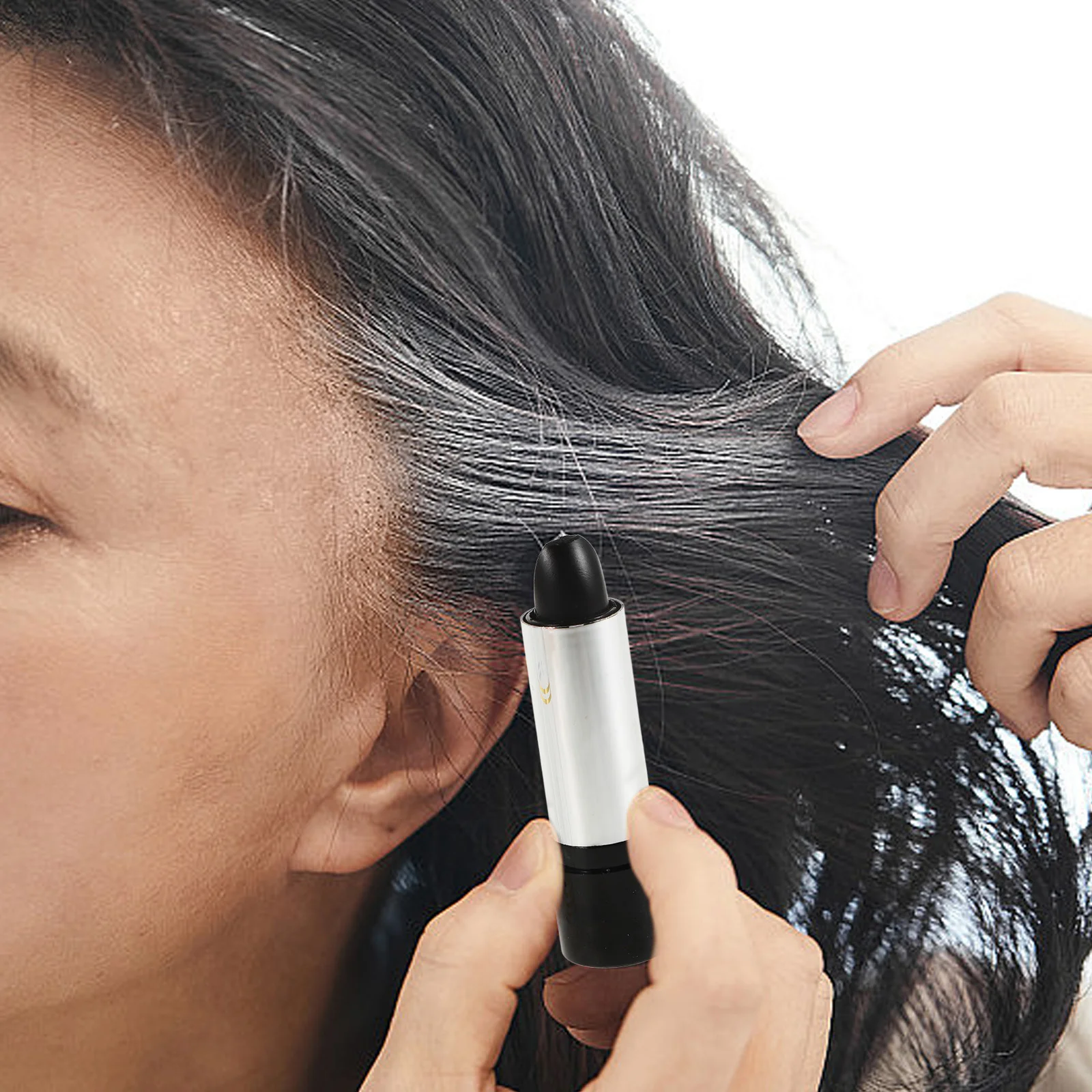 Color de tinte para el cabello, lápiz labial de tiza para resaltador temporal de pasta gris