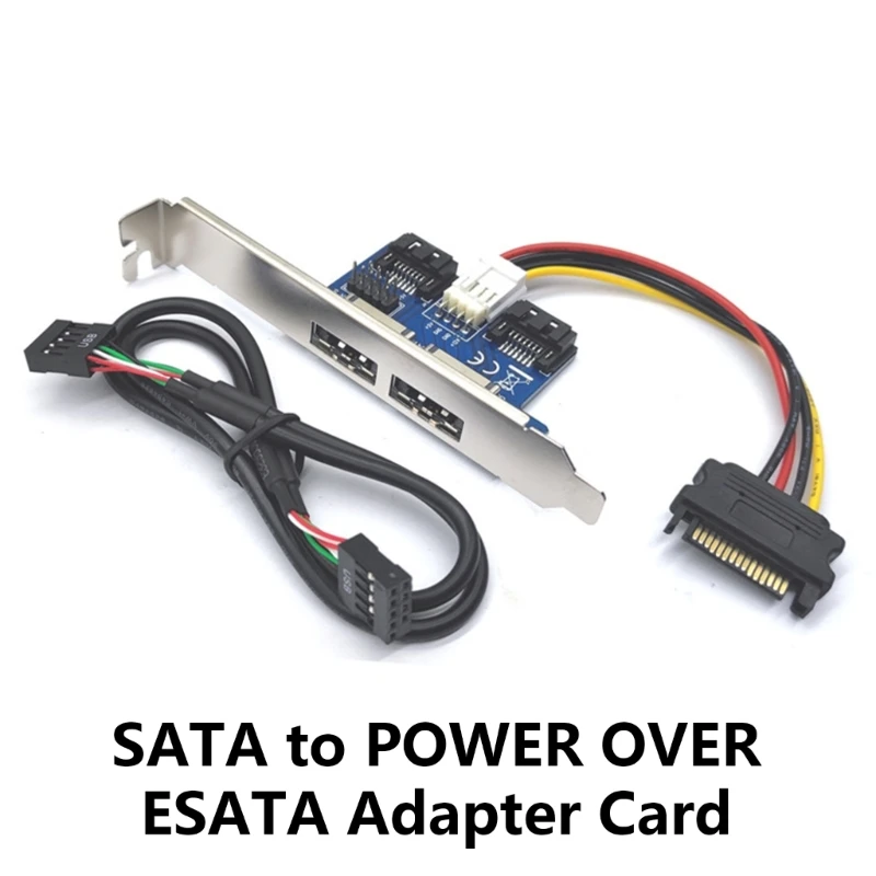 

Metal SATAs to Power Over ESATA Card for Data Transmission Dropship