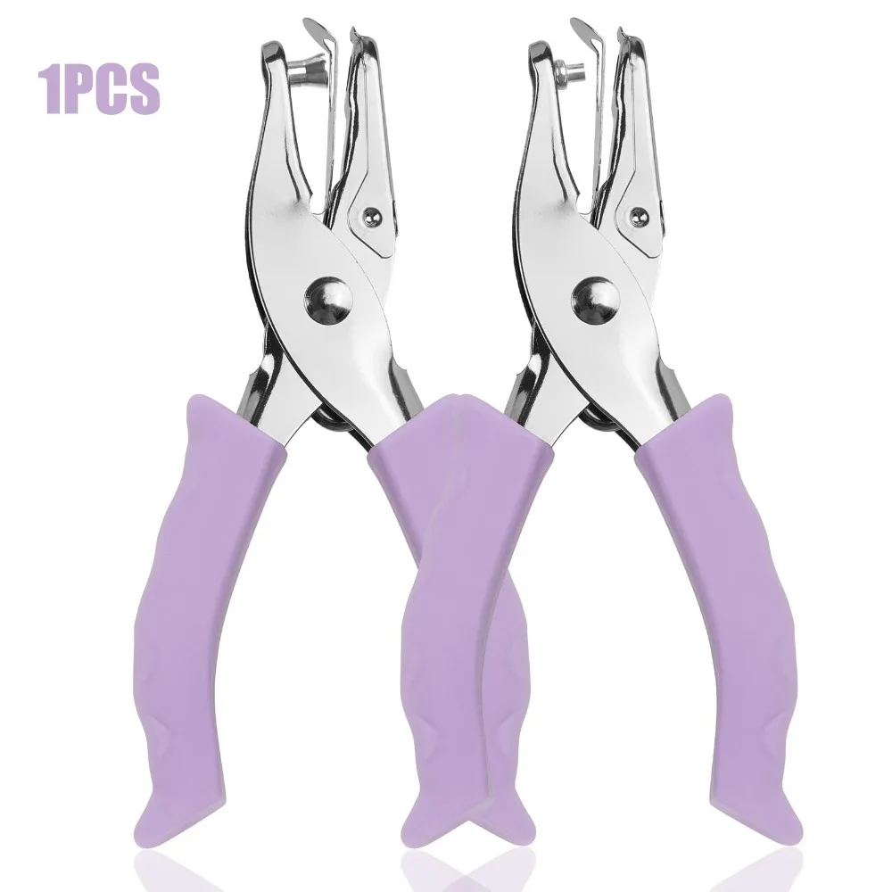 

Дырокол для бумаги 6 мм, с одним отверстием, круглый, с нескользящей ручкой, мини-инструмент, ручной дырокол для круглых отверстий