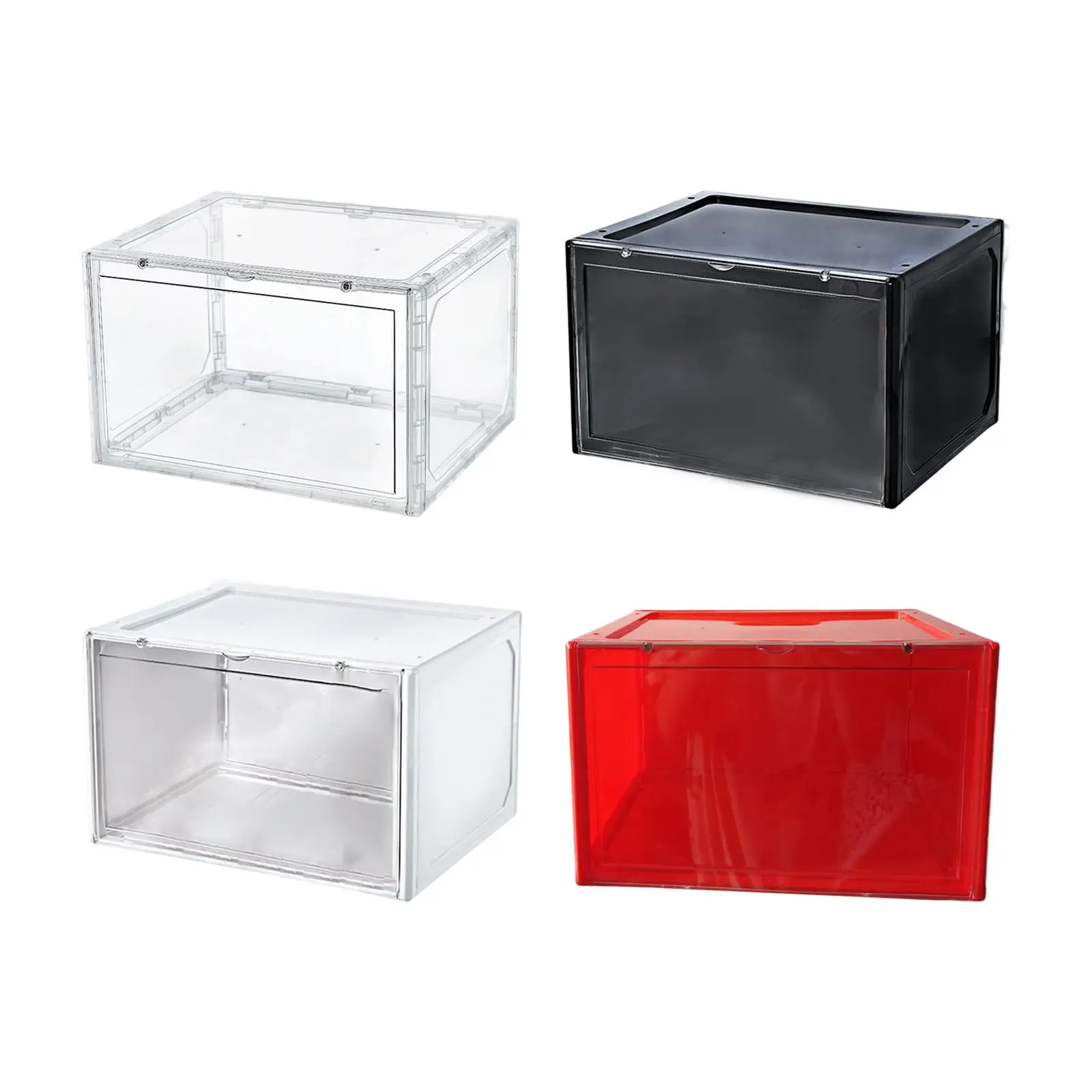 Stackable Shoe Box Drawers Display Box Basketball Storage Box Women Bags Shoe Storage Box Stackable Display Case Storage