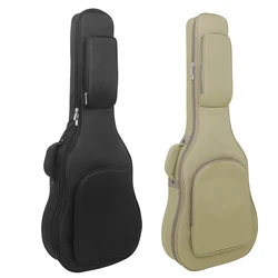 40/41Inch Waterproof Oxford Fabric Guitar Bag Case Double Straps Padded Guitar Case Thickened Shockproof Backpack Guitar Parts