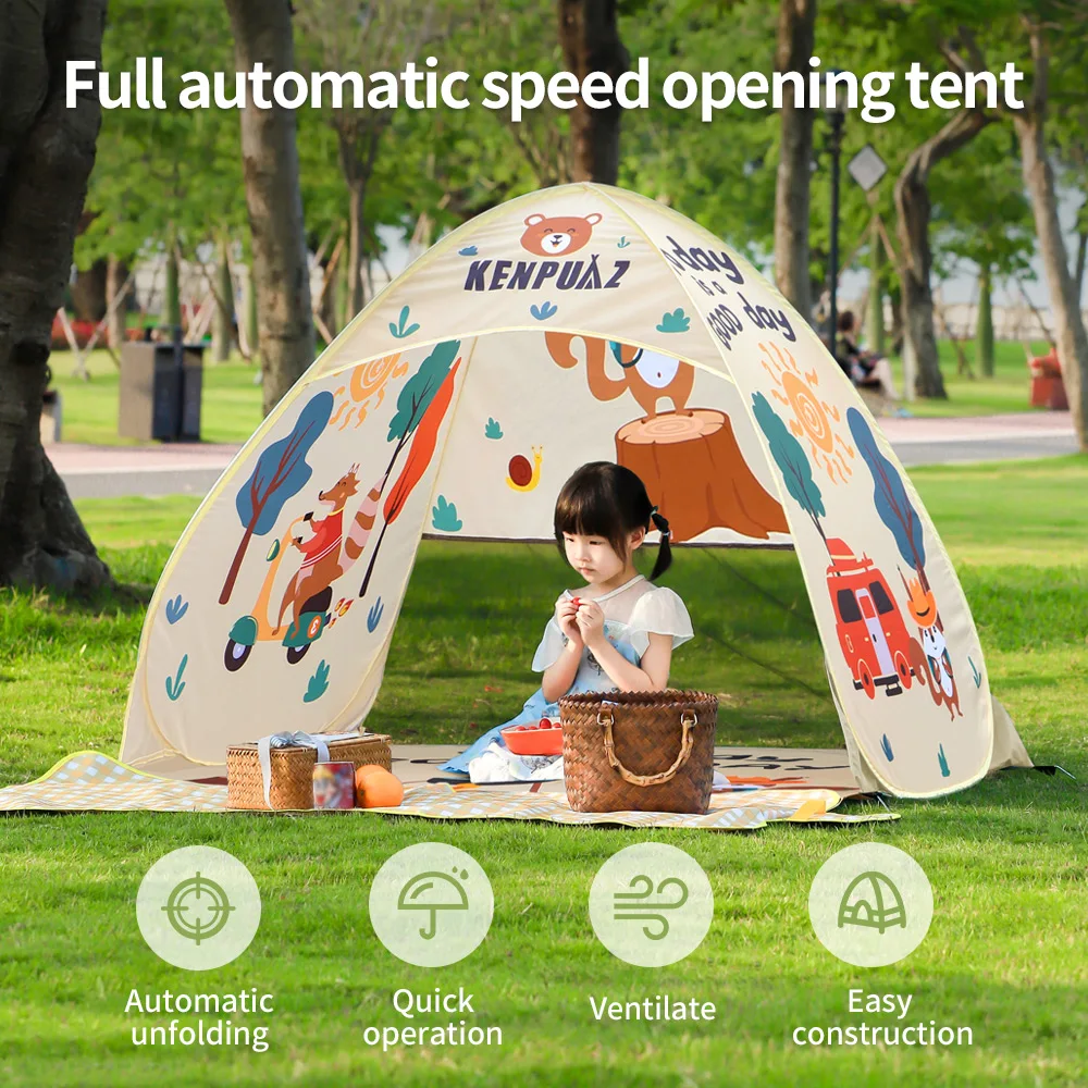 Swimbobo Strand Wasserdichtes Familienzelt Kinder Outdoor Camping Kinderzelte Belüften Pop Up Offen Tragbar Für Baby Sonnenschutz