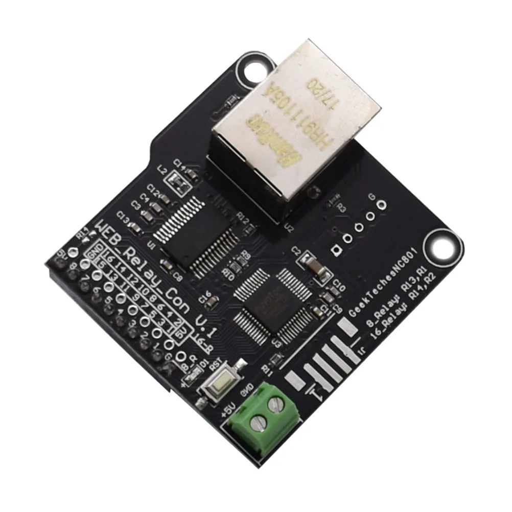 

Ethernet Control Module RJ45 Port Controller Board 8 Channels Relay Remote Networking Web Server Dual Connect