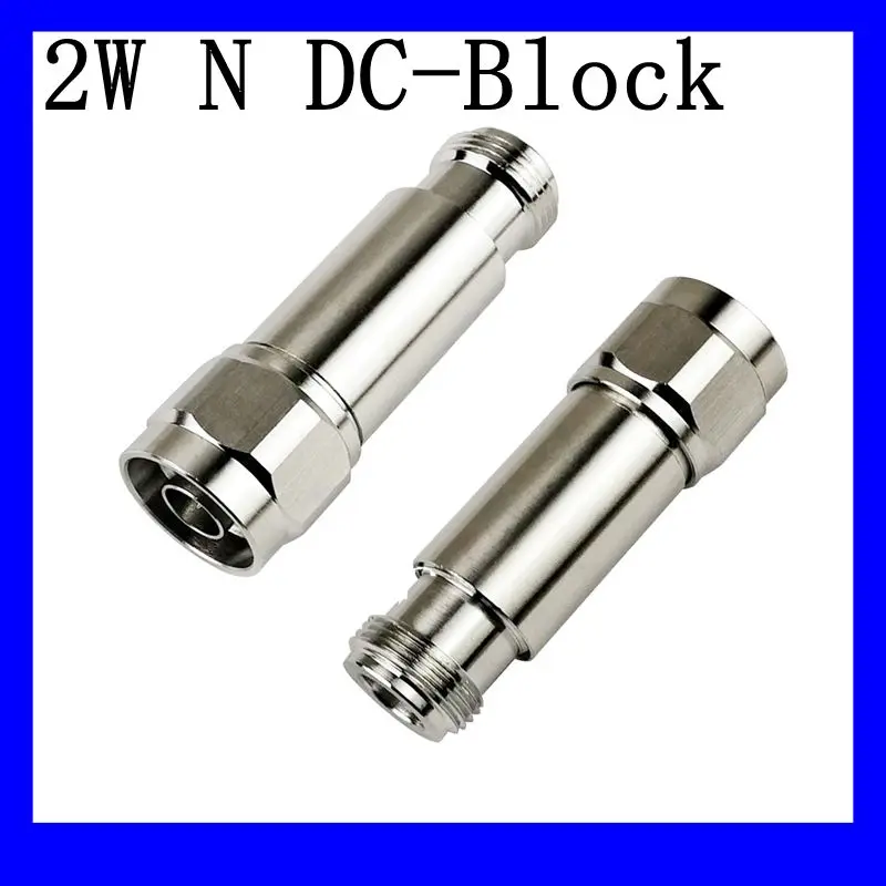 

2 W DC-Block N Male to Female DC-3.0GHz 50ohm RF Coaxial Block SWR 1.2 DC blocker Connector 50ohm