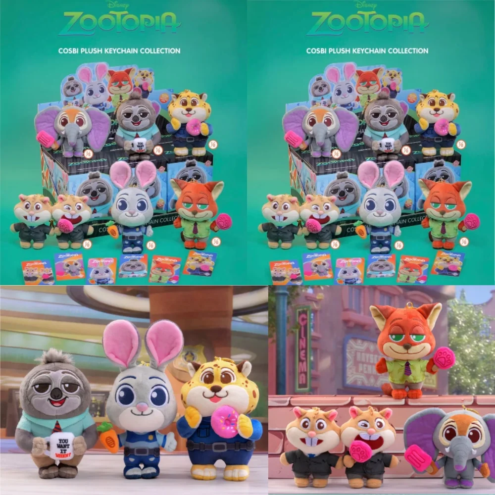 

Подлинная слепая коробка Zootopia серии 2, ник Джуди, брелок, кулон, загадочная коробка, экшн-фигурка, аниме, коллекция кукол, модель игрушки