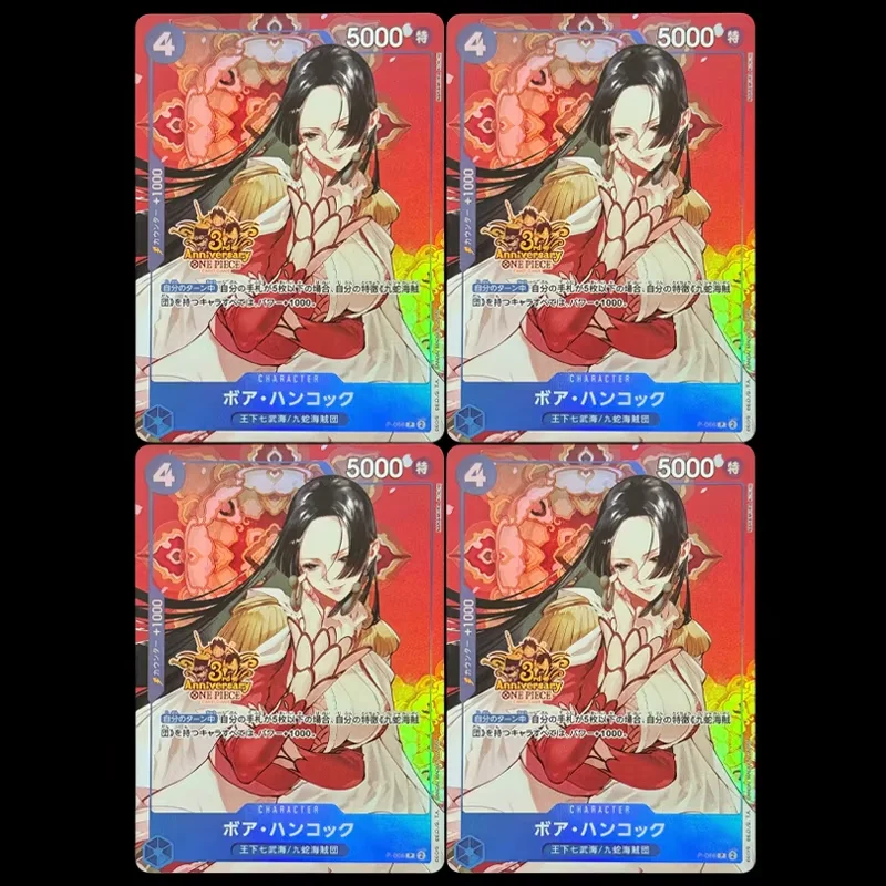 One Piece TCG OPCG CN Jpanese Version Nico Robin Tashigi Boa Hancock Perona Collection Card 3rd Anniversary Set Foil Card