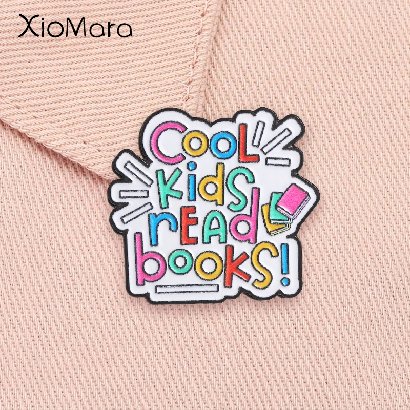 Inspirational Kids Education Quotes - Spilla in smalto per bambini con