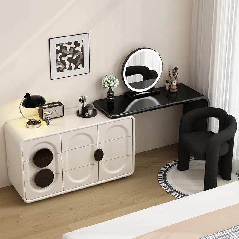Decorations Hardwood Vanity Desk Upright Makeup Compact Corner Vanity Desk Standing Essentials Muebles De Dormitorio Furniture