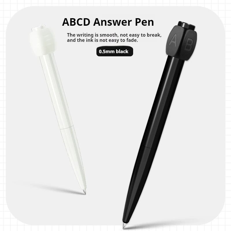 1 PZ ABCD Answer Pen Penna a sfera rotante Esame che passa penna Una penna che conosce la risposta rotazione di decompressione penne neutre