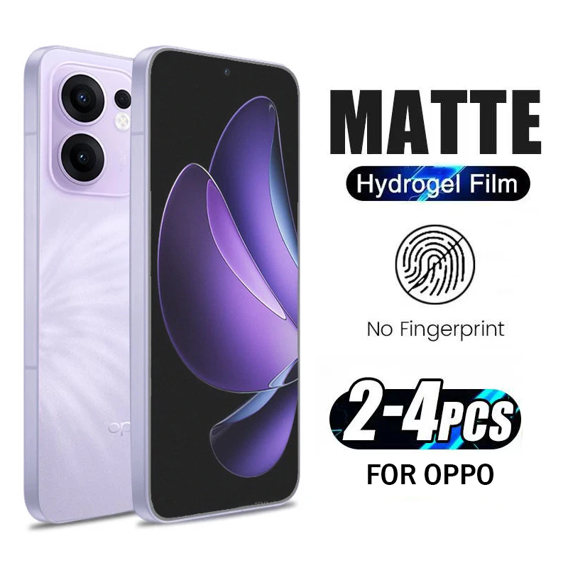 2-4Piece Matte Hydrogel Film for Oppo Reno13 12 FS 14F 13F 12F 11F 4G Screen Protector for Reno8 Pro+ A97 A77 A57 A17 Not Glass