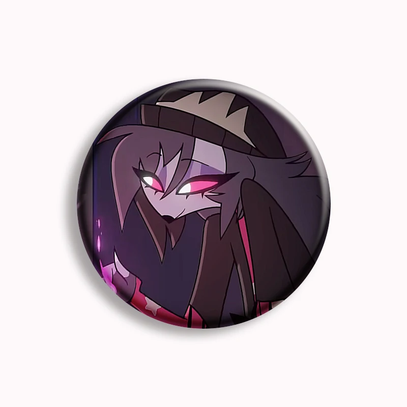 Helluva Boss Robo Fizz Loona Button Pin, Broche de arte engraçada, Criativo e fofo, Emblema engraçado, Decoração de saco e chapéu, Fans Gift, 58mm