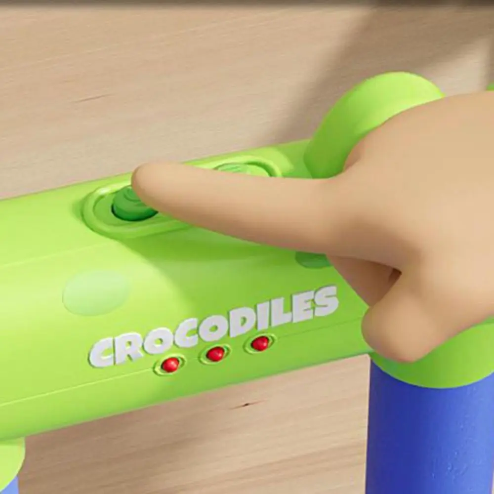 Crocodile Challenge Falling Sticks Game Quick Reaction Exercise Prop Eye And Hand Grabbing Stick Falling USB Rechargeable