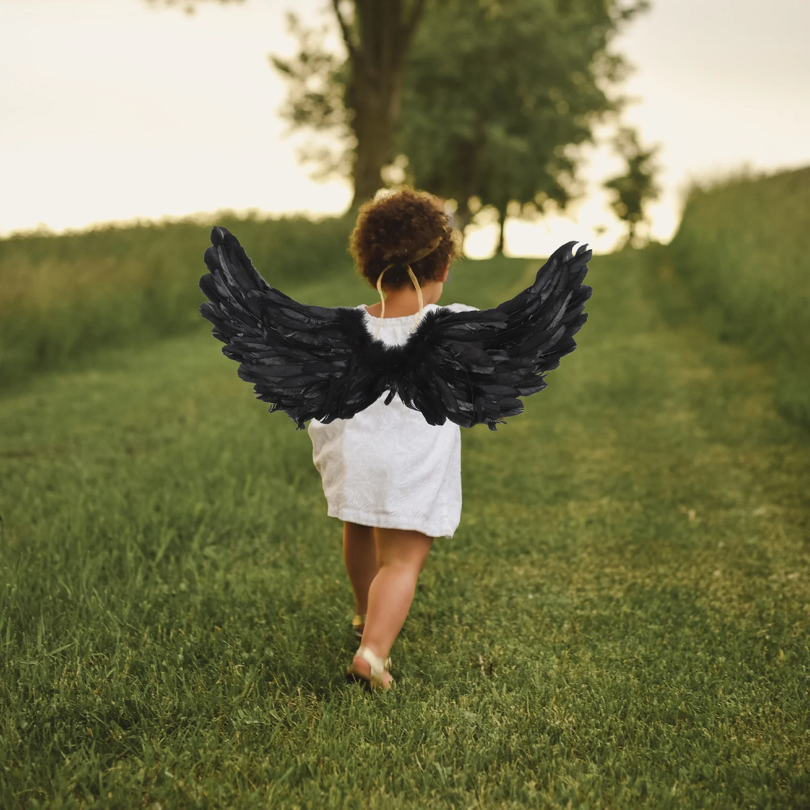 

Angel Plumage Wing Prop Lightweight Cosplay Accessory For Women Girls Party Costume Stage Performance Decor Halloween