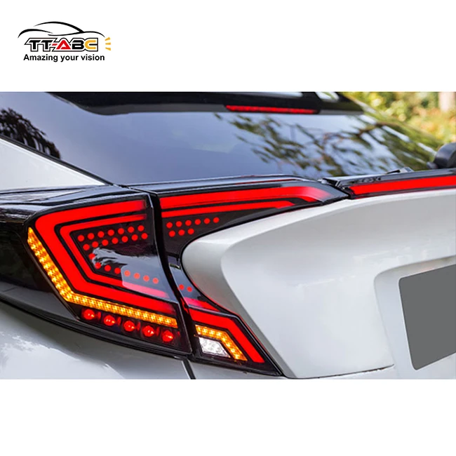 

TT-ABC противоударные и водонепроницаемые автозапчасти, модифицированные автомобильные светодиодные задние фонари CHR 2018-2020 для TOYOTA