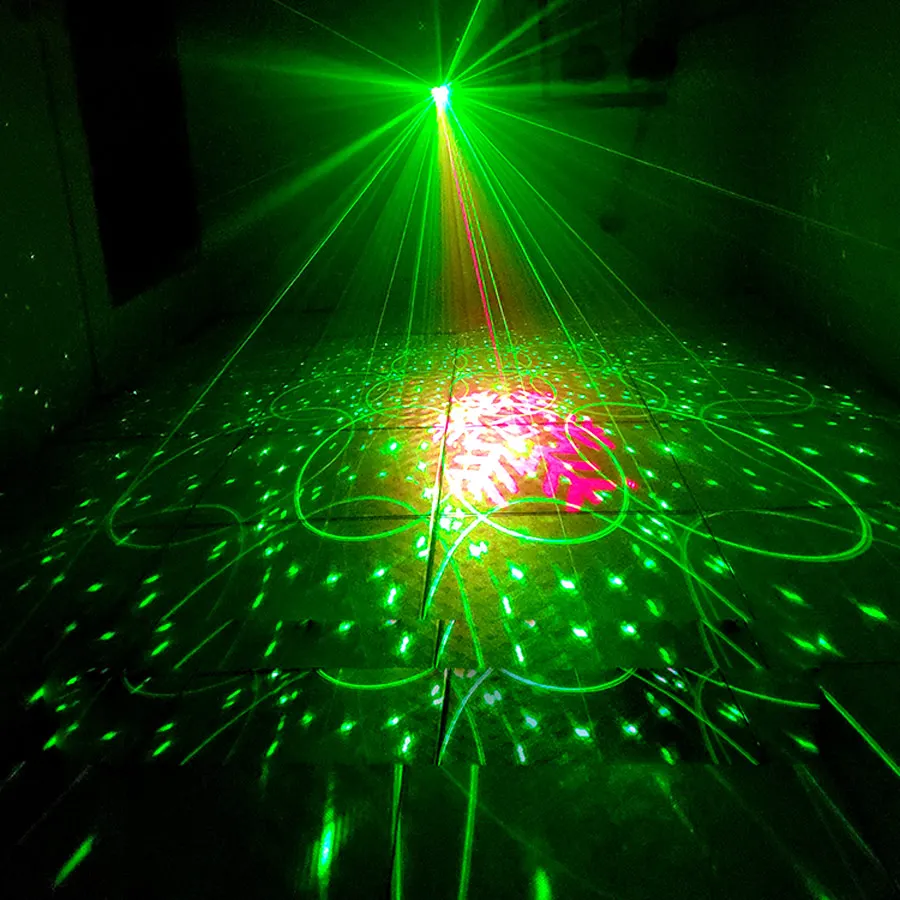 R16 Rechargeable 2IN1 Laser Projector 60 Patterns Magic Ball RGB LED DJ Disco Light Party Dance Shop Birthday Stage Lighting