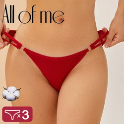 3Pcs/Set Breathable Underwear Cotton Girls Briefs Low Rise Soft Intimates Panty Sexy Soft Underpants Female Seamless Lingerie
