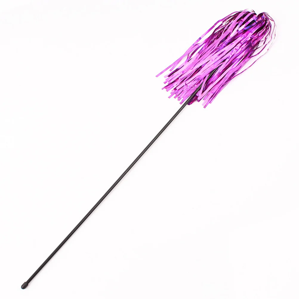

3pcs Stick Reflective Plastic Ribbons Shiny Bell Interactive Cat Teaser Rod Pet For Cats Cat Teaser Stick Pet
